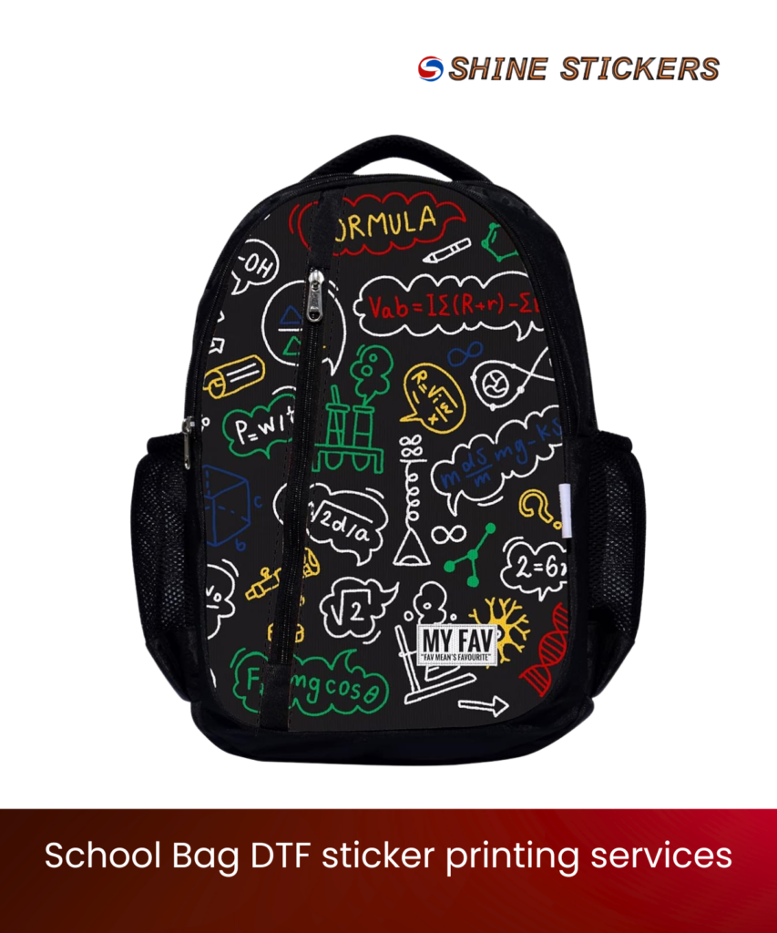 School Bag DTF Sticker Printing Services Mumbai in India