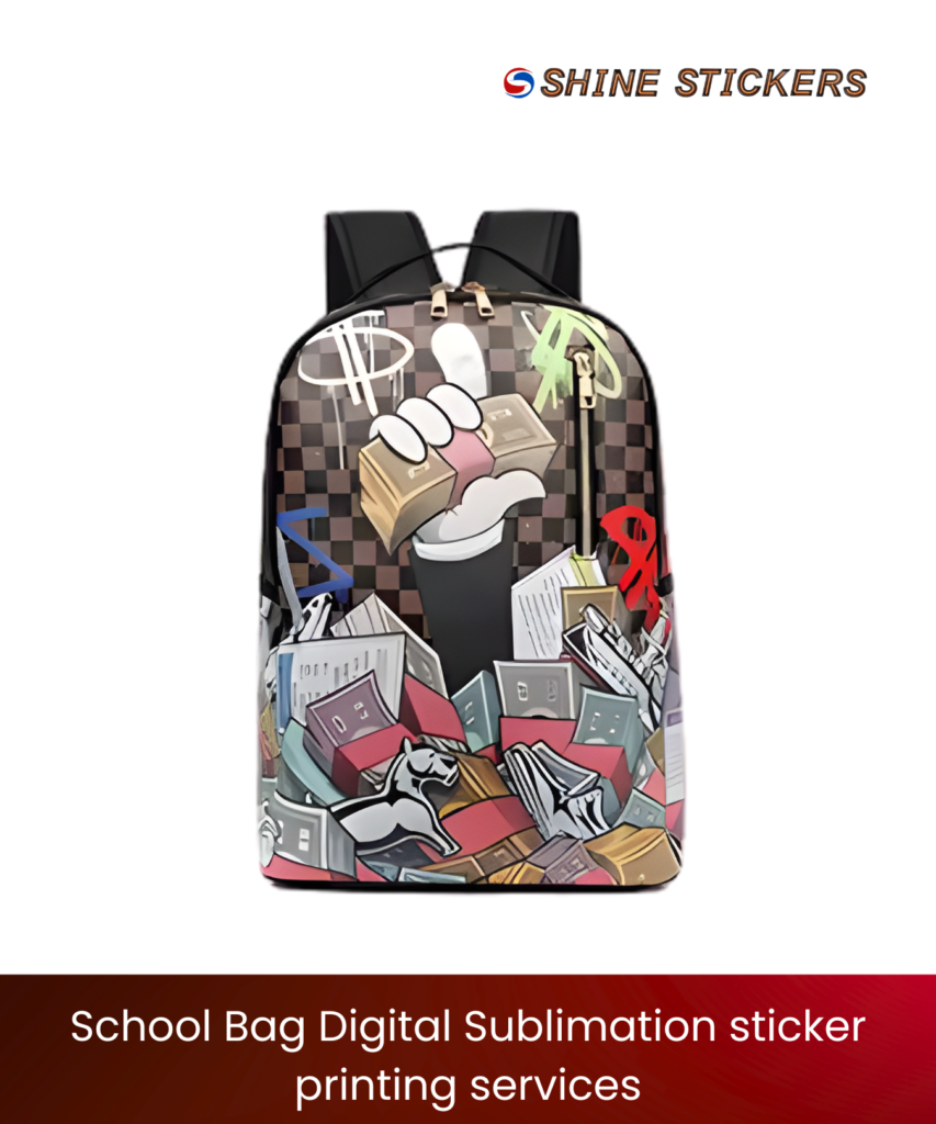 School Bag Digital Sublimation Sticker Printing Services Mumbai in India