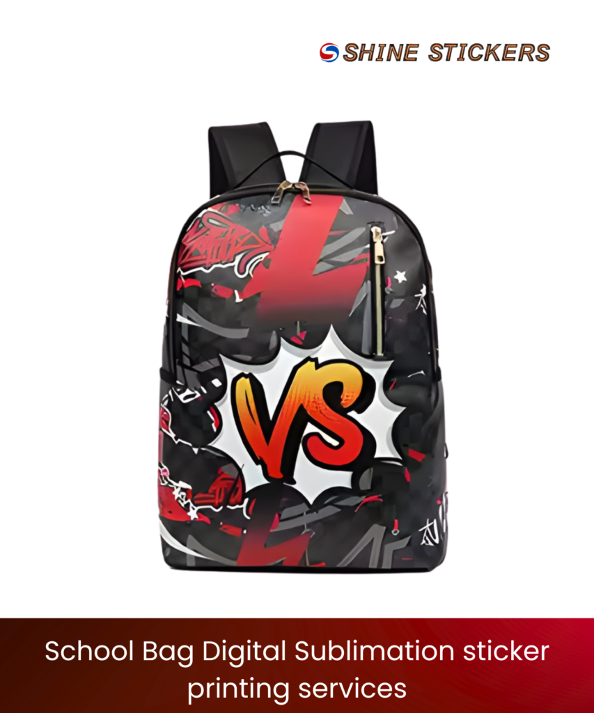School Bag Digital Sublimation Sticker Printing Services Mumbai in India