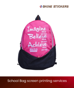 School Bag Screen Printing Services Mumbai in India