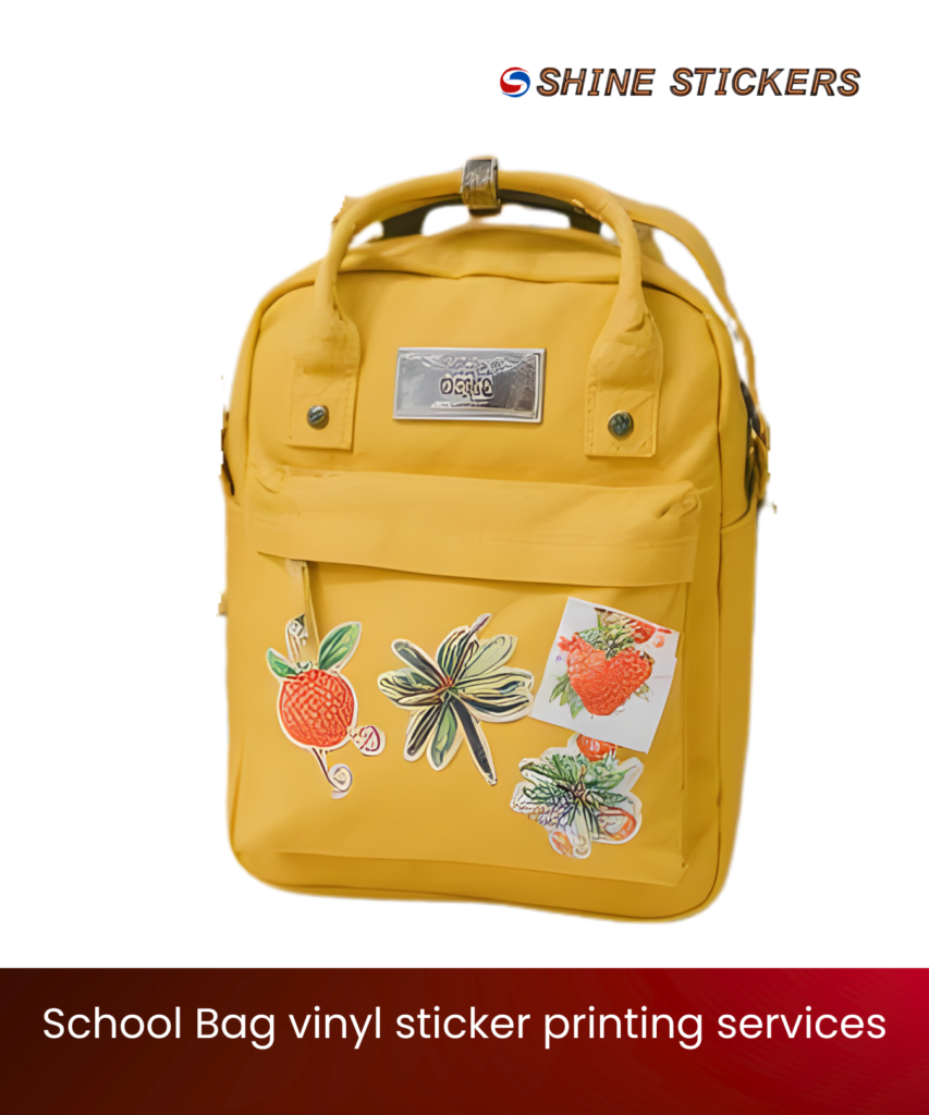 School Bag Vinyl Sticker Printing Services Mumbai in India