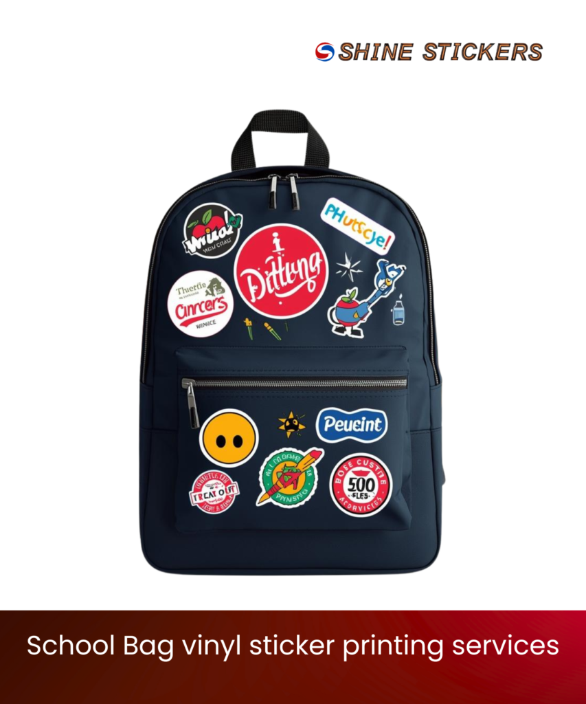 School Bag Vinyl Sticker Printing Services Mumbai in India