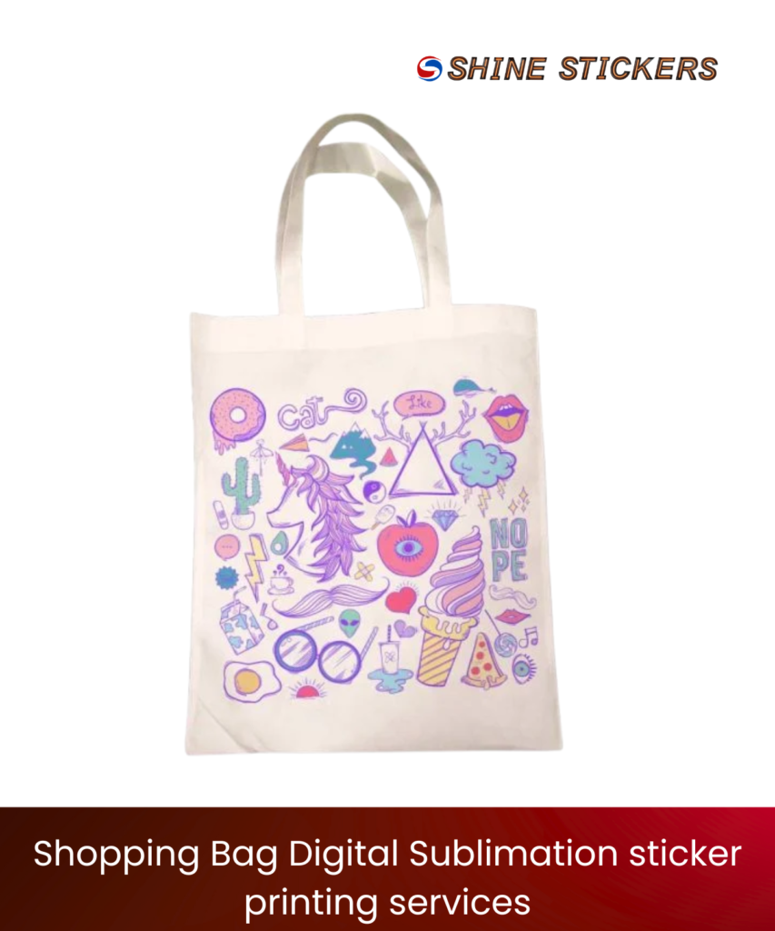 Shopping Bag Digital Sublimation Sticker Printing Services Mumbai in India